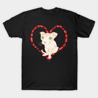 UKRANIAN LEVKOY CAT HEART T-Shirt